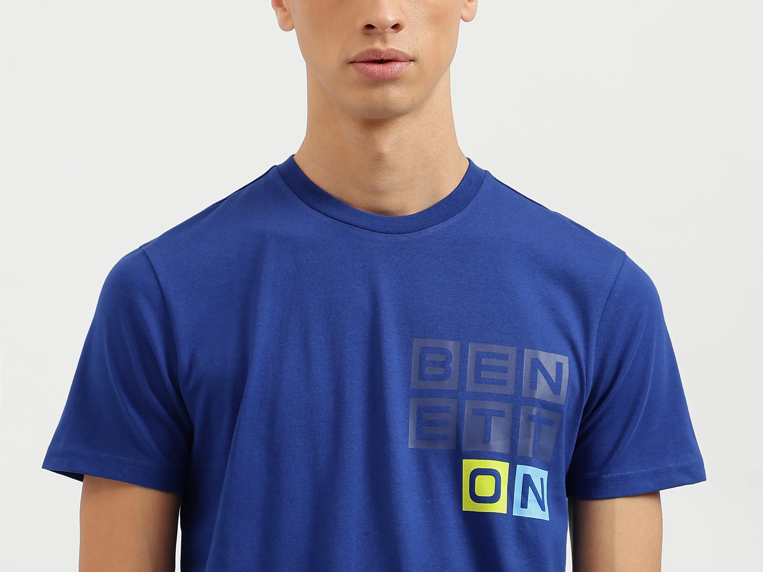 Regular Fit Crew Neck Logo Print T-Shirt