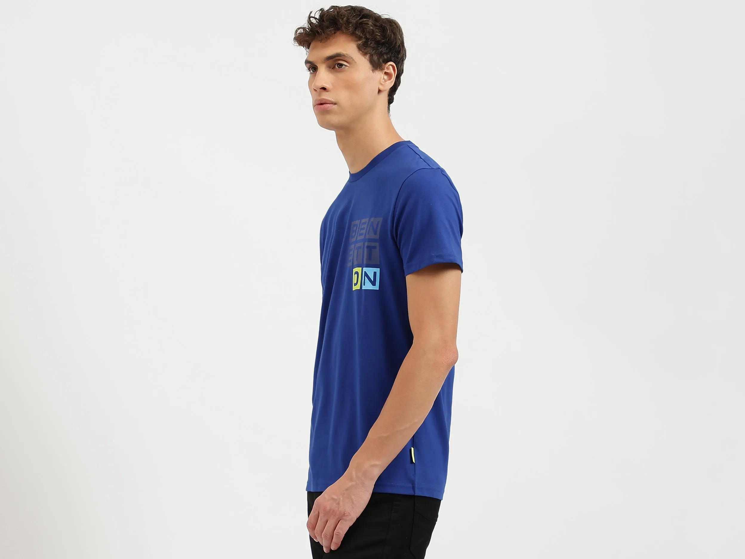Regular Fit Crew Neck Logo Print T-Shirt