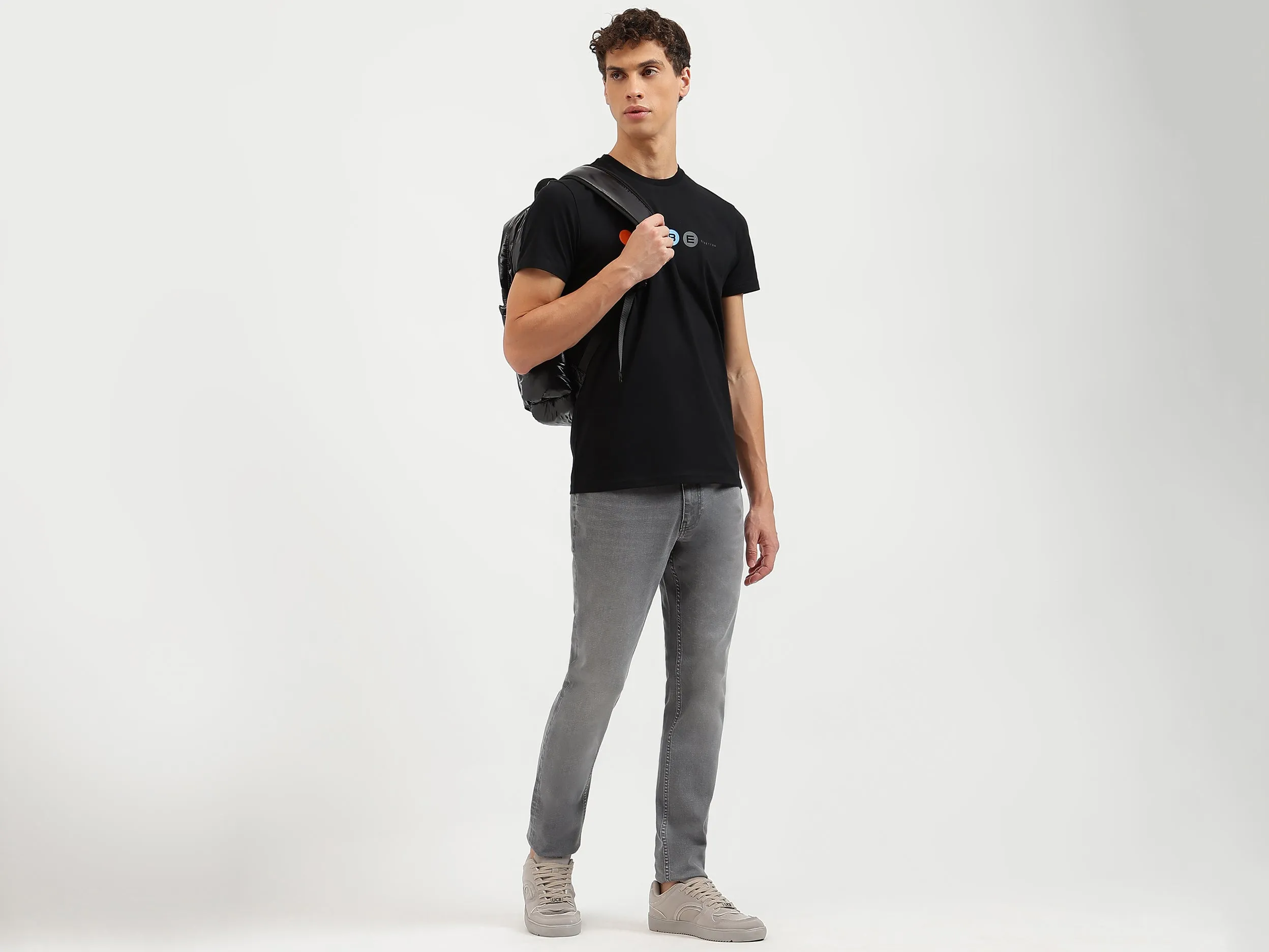 Regular Fit Crew Neck Printed T-Shirt
