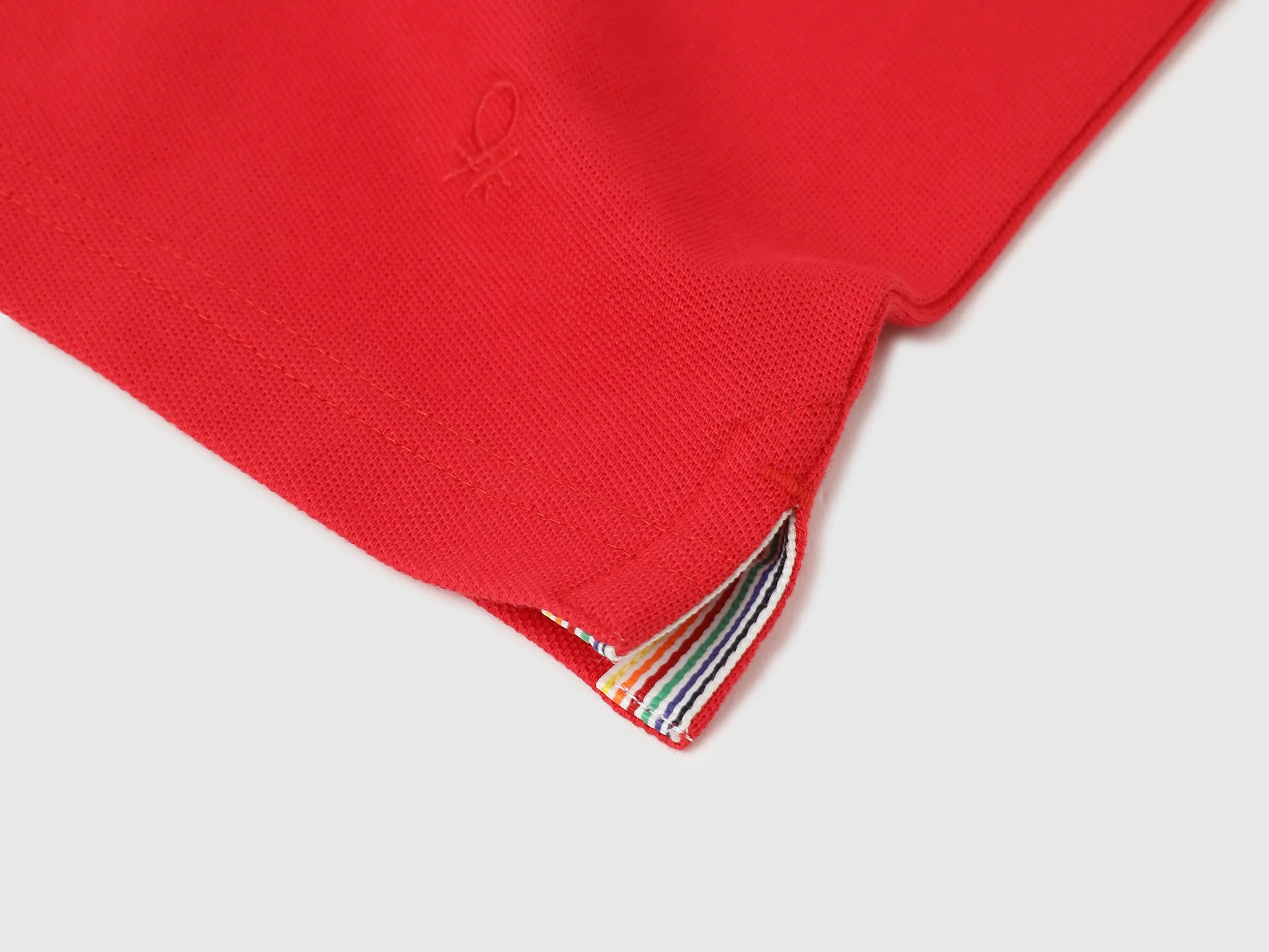 Regular Fit Mock Neck Solid Polo T-Shirt