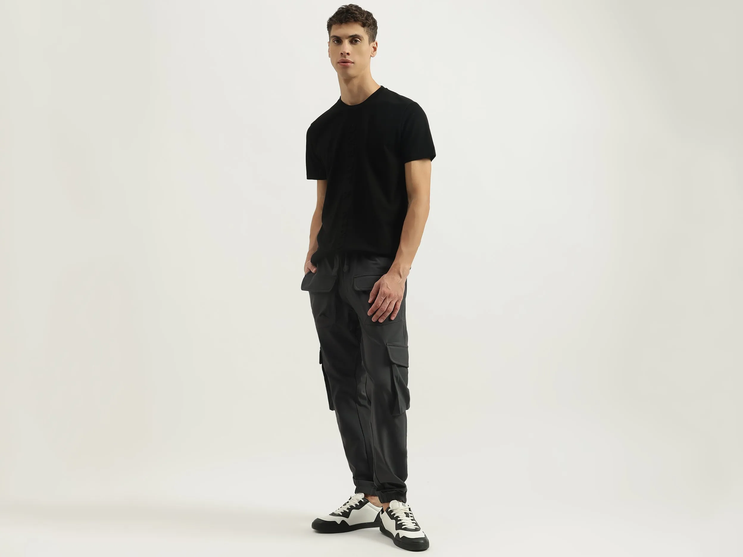 Regular Fit Round Neck Solid Tshirt