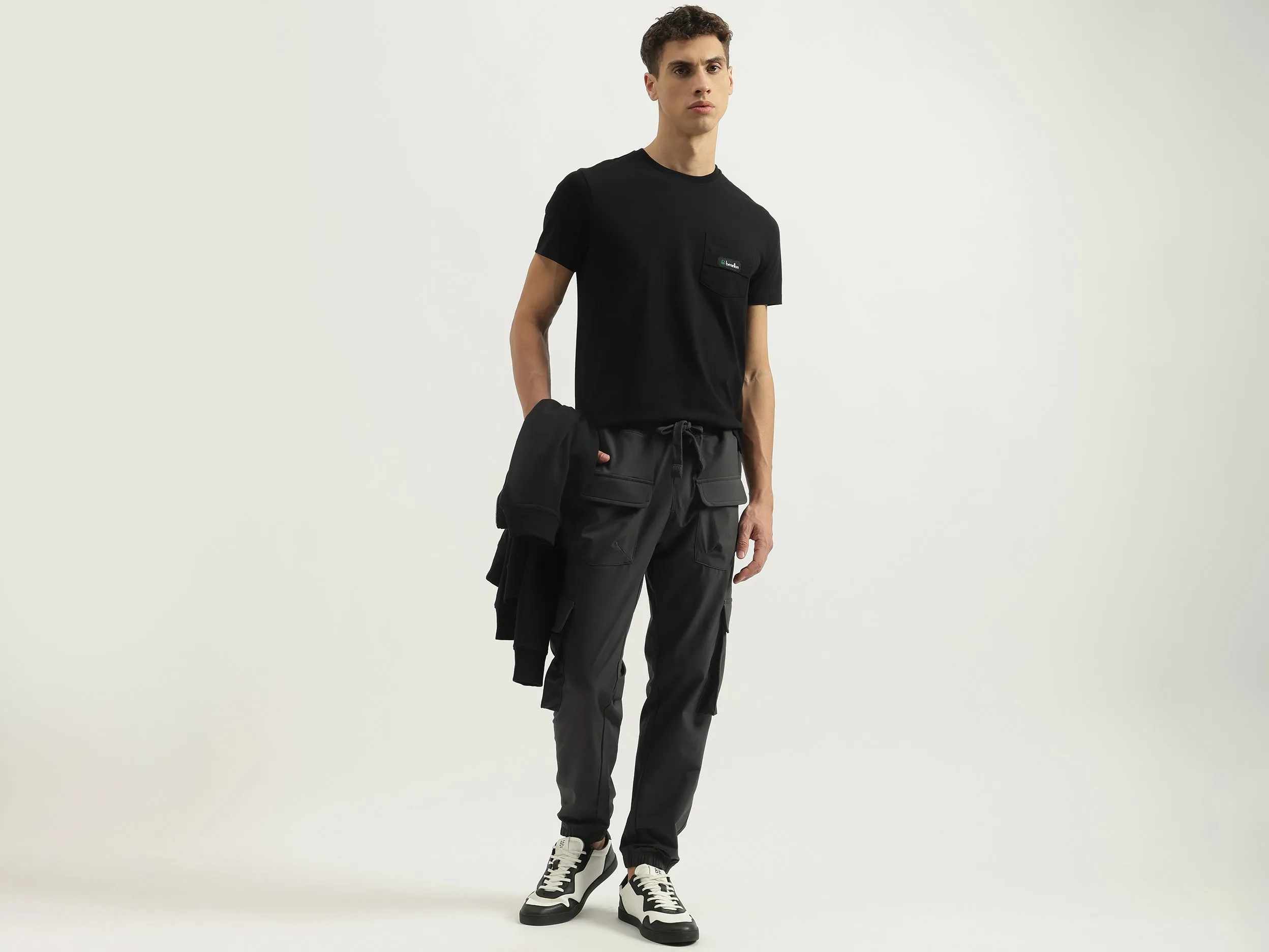 Regular Fit Round Neck Solid Tshirt