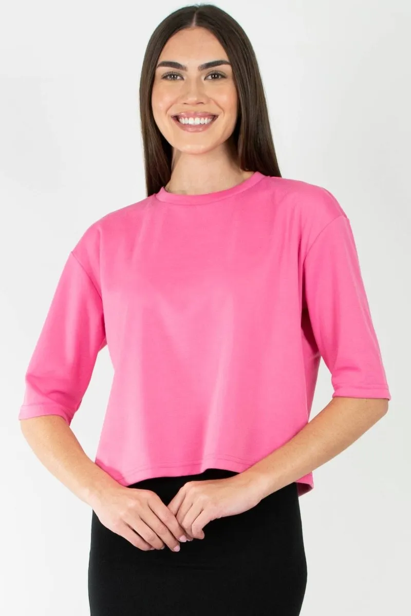 REMI TEE PLAIN (PINK)