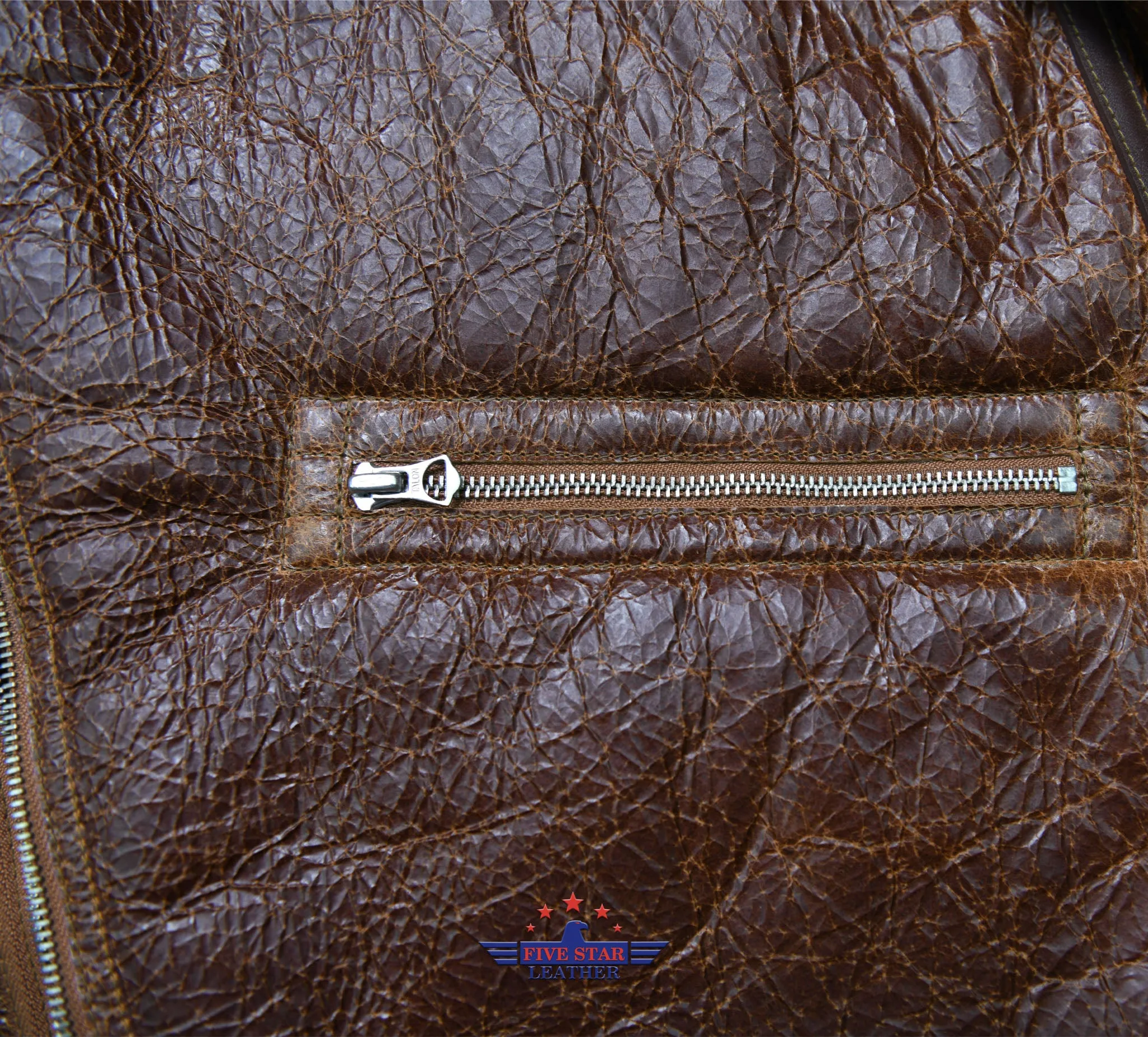Repro USAAF D-1 Werber SportsWear CO. Order No. 43-13608 AF Mechanics Shearling Reddish Brown Jacket