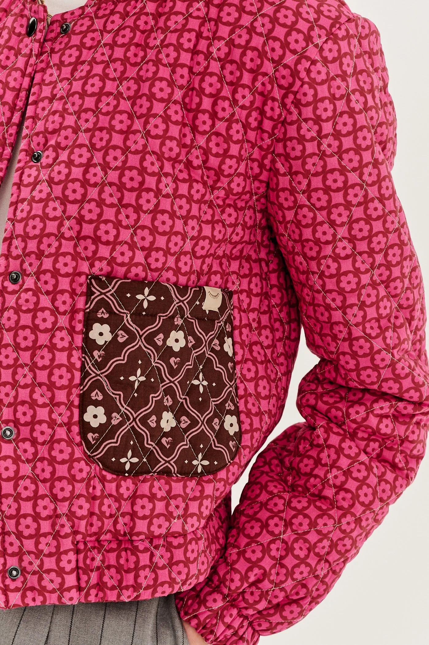 Retro Spring lightweight quilted jacket