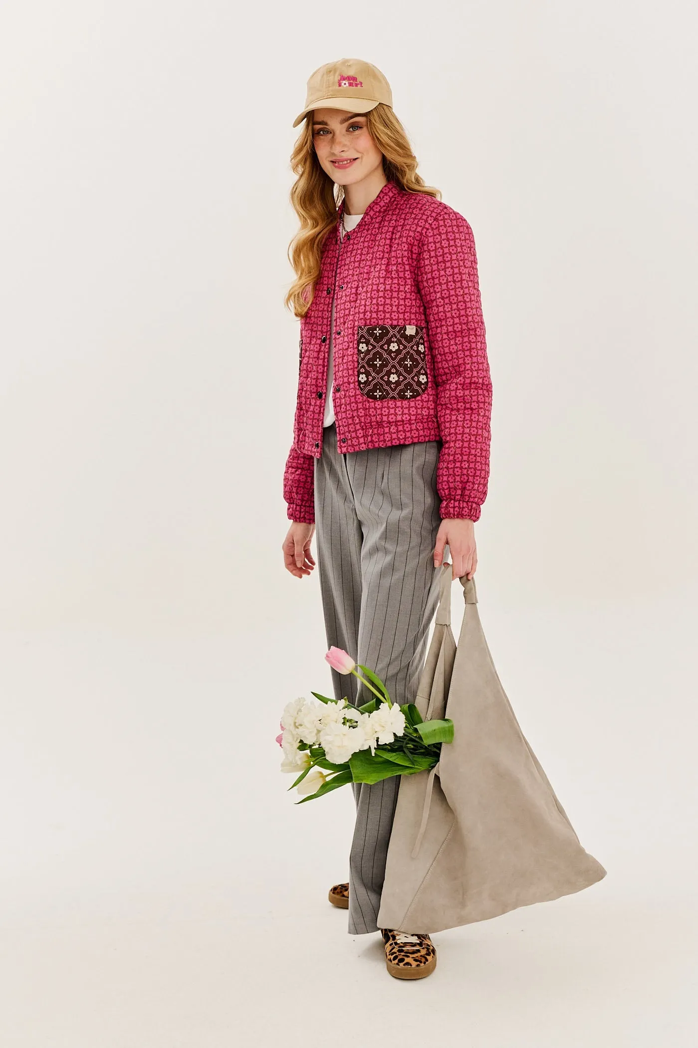 Retro Spring lightweight quilted jacket