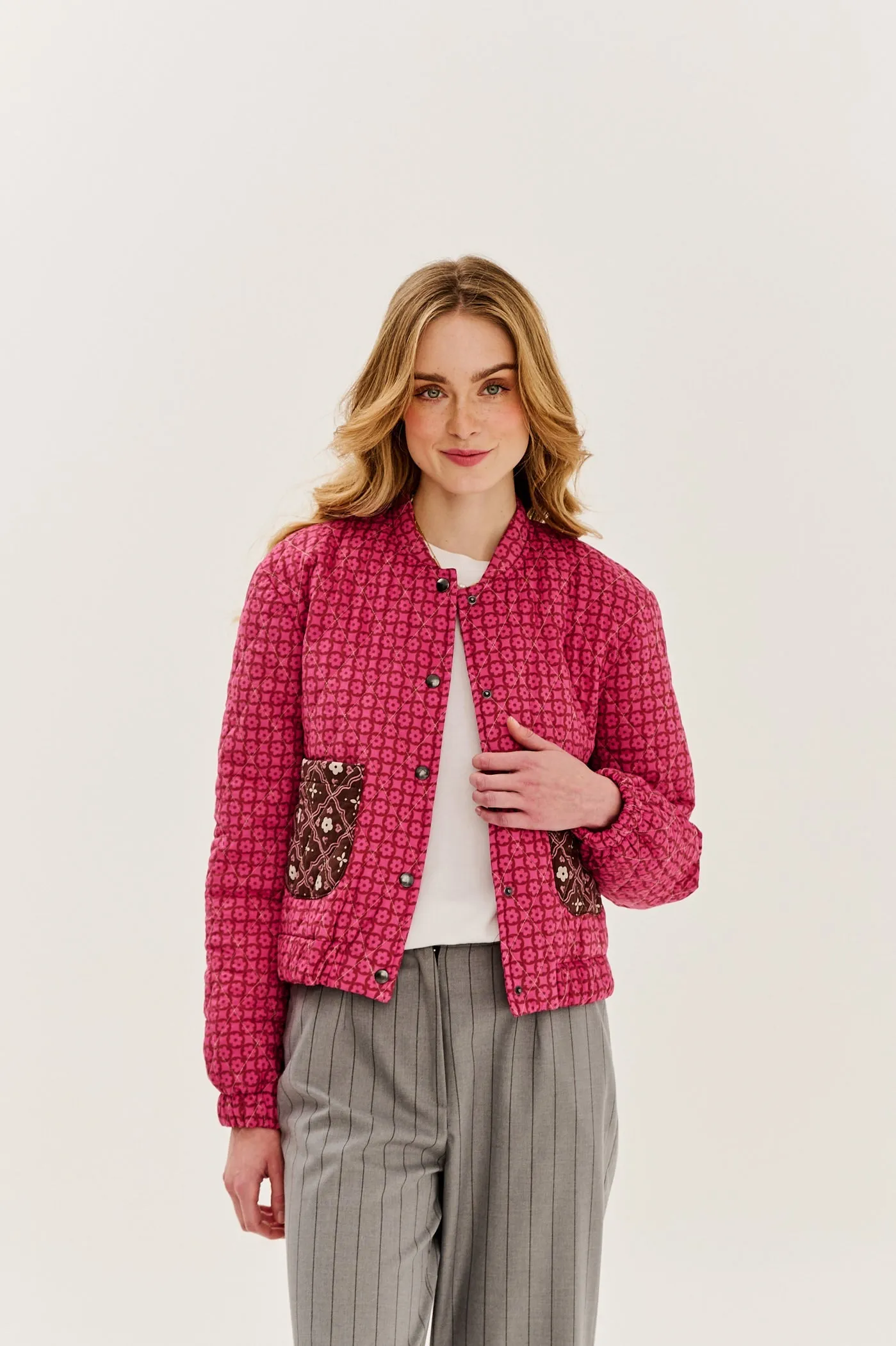 Retro Spring lightweight quilted jacket