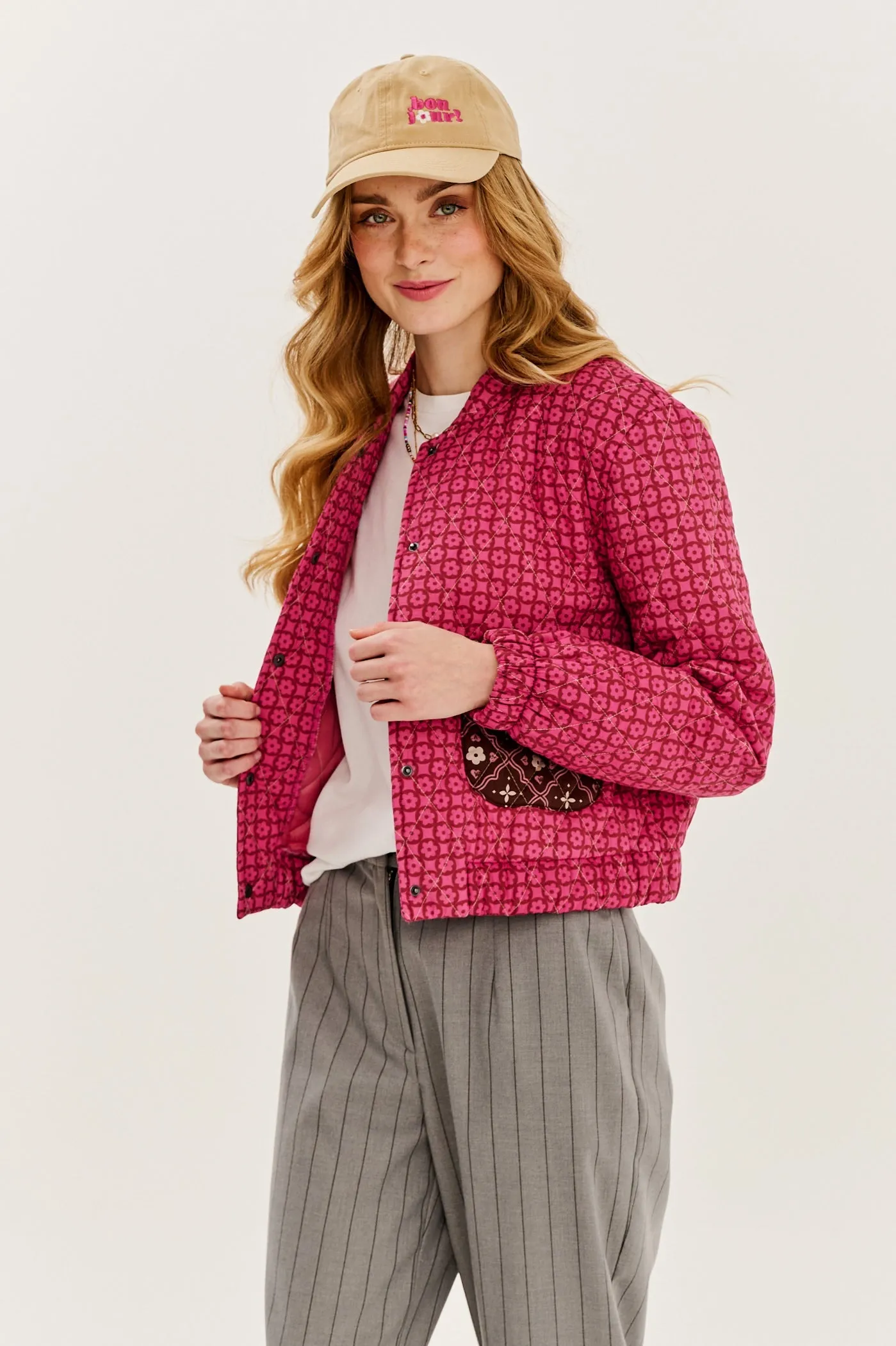 Retro Spring lightweight quilted jacket