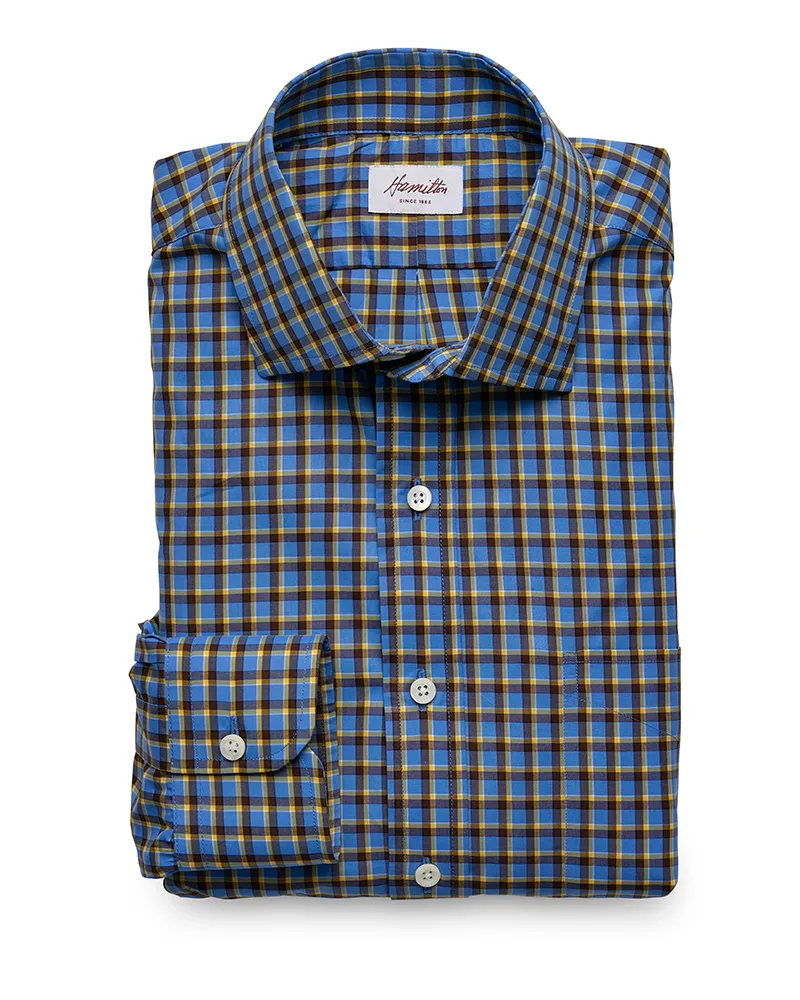 Roark Check (Yale Blue/Brown)