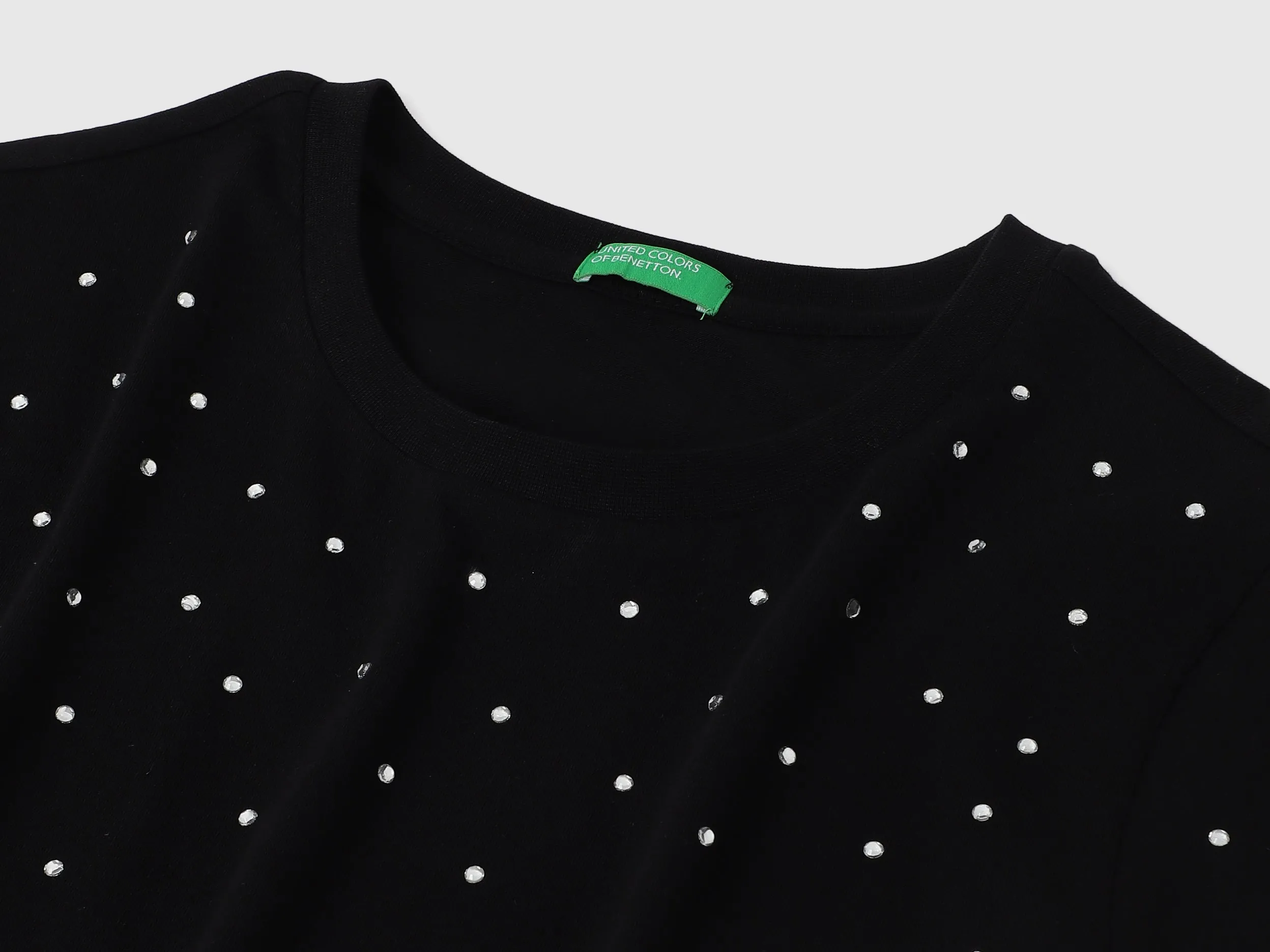Round Neck Embellished Tshirt