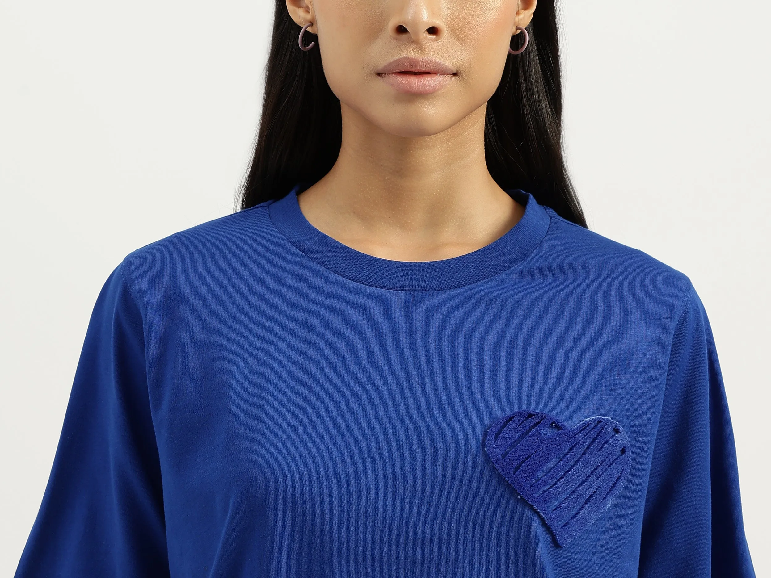 Round Neck Solid Tshirt