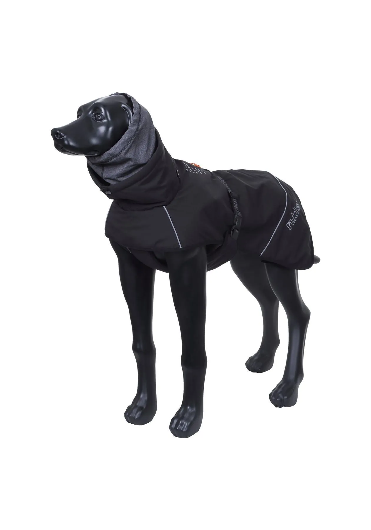 Rukka Pets Warmup Outdoor Windproof Thermal Adventure Dog Jacket Black