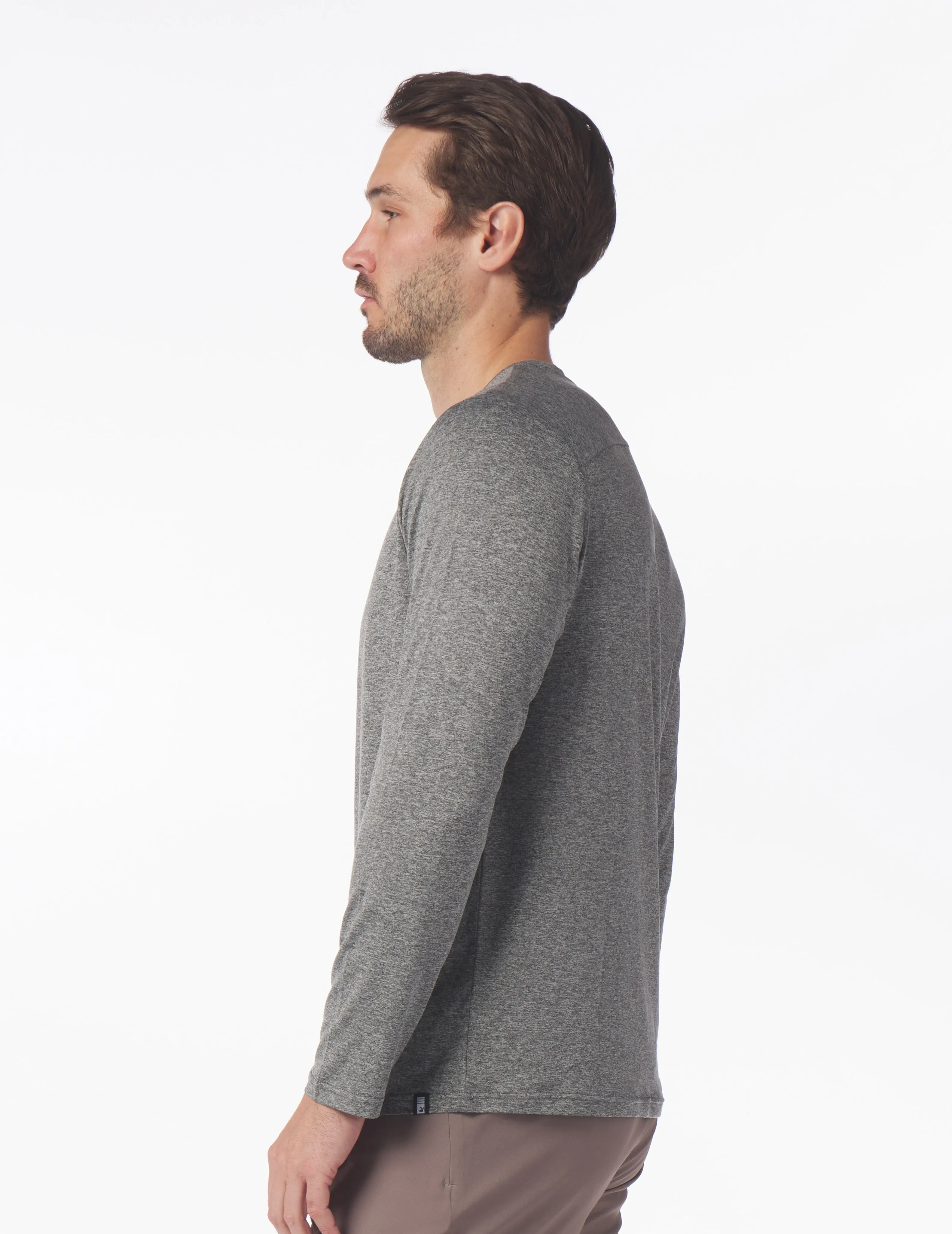 Salton Long Sleeve: Black Heather