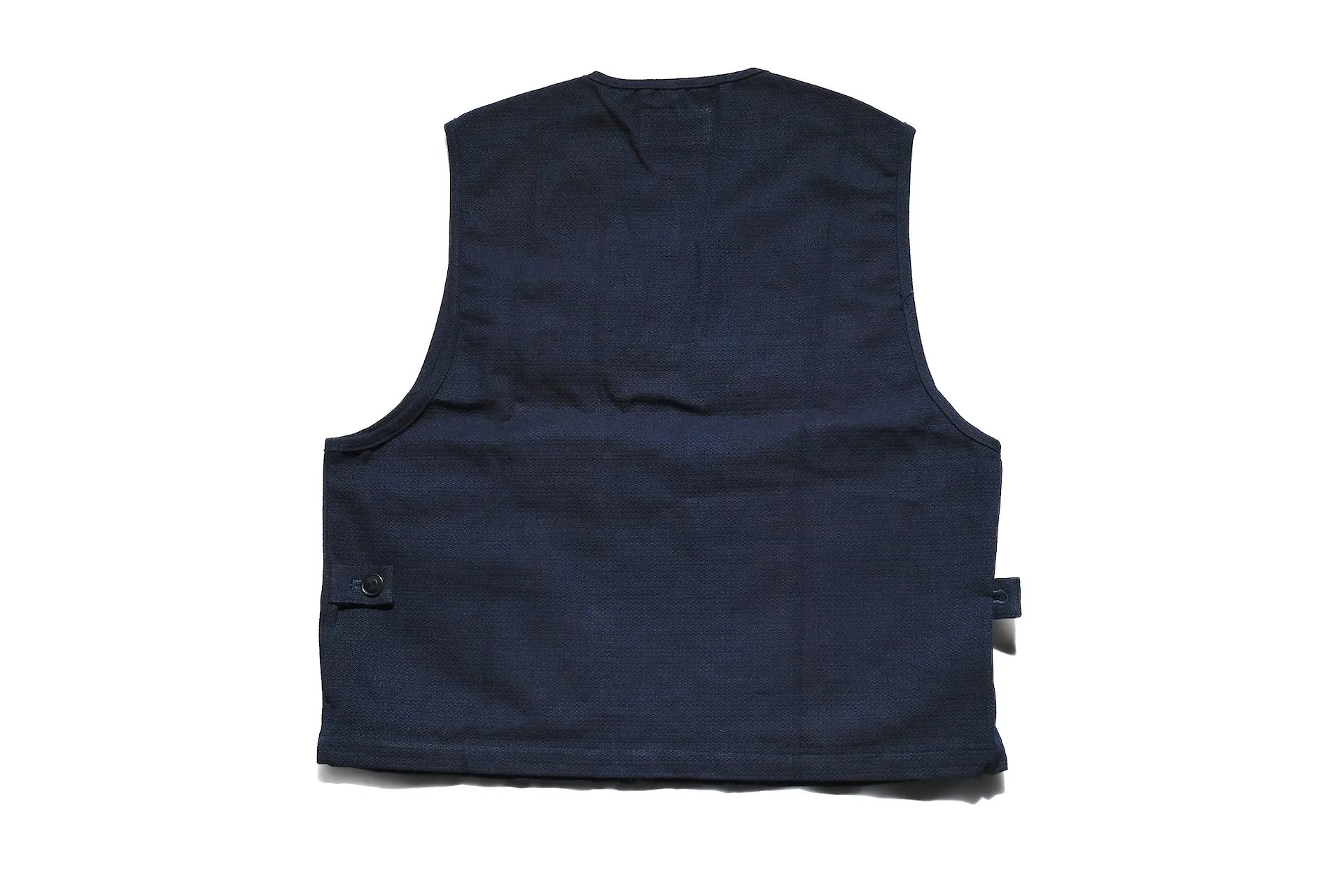 Samurai "Aimadara" Indigo Dyed Dobby Field Vest