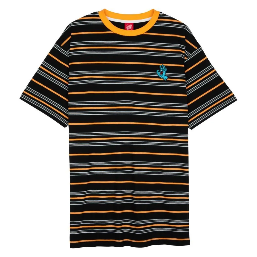 Santa Cruz Custom T-Shirt Mini Hand Stripe T-Shirt - Black Stripe