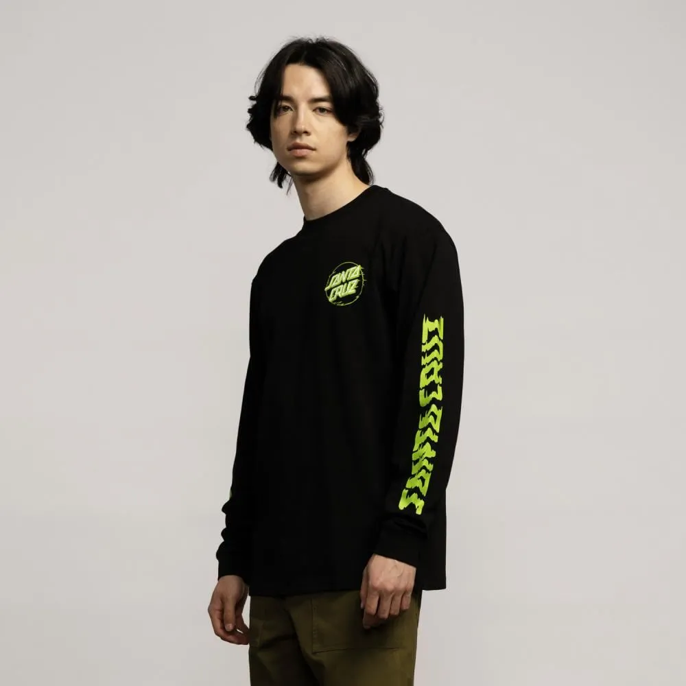 Santa Cruz Longsleeve T-Shirt Vivid Other Dot L/S T-Shirt - Black