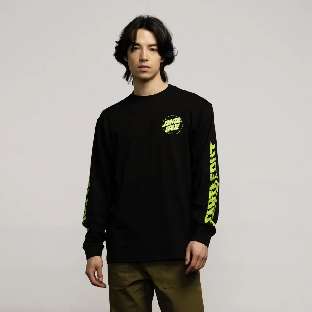 Santa Cruz Longsleeve T-Shirt Vivid Other Dot L/S T-Shirt - Black