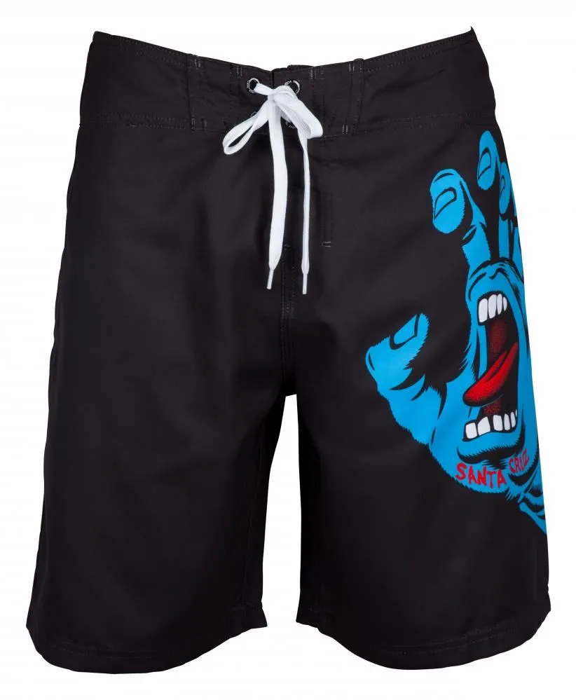 Santa Cruz Swimshort Screaming Hand Boardshort - Black