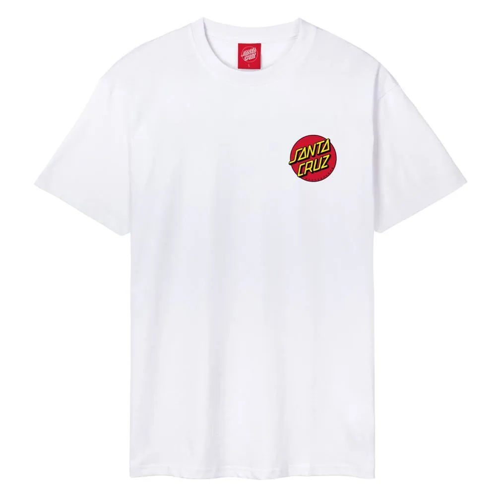 Santa Cruz T-Shirt Classic Dot Chest T-Shirt - White