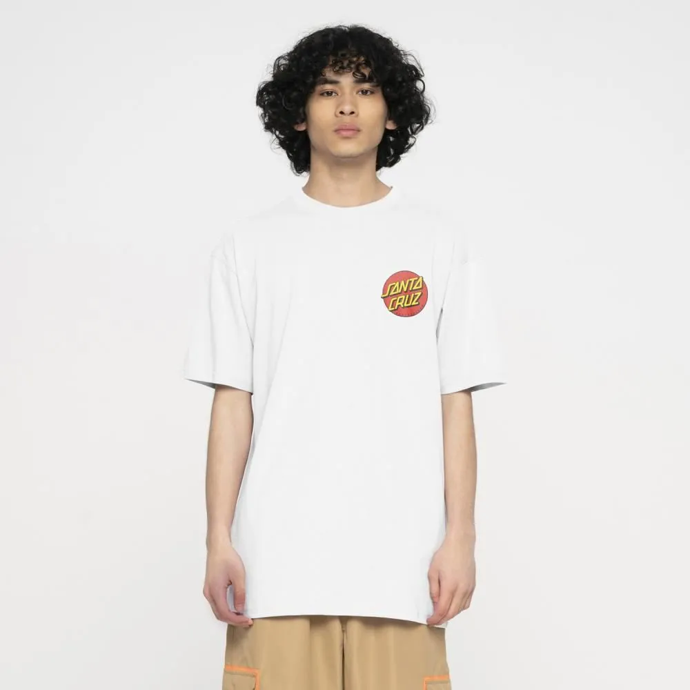 Santa Cruz T-Shirt Classic Dot Chest T-Shirt - White