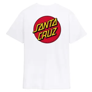 Santa Cruz T-Shirt Classic Dot Chest T-Shirt - White