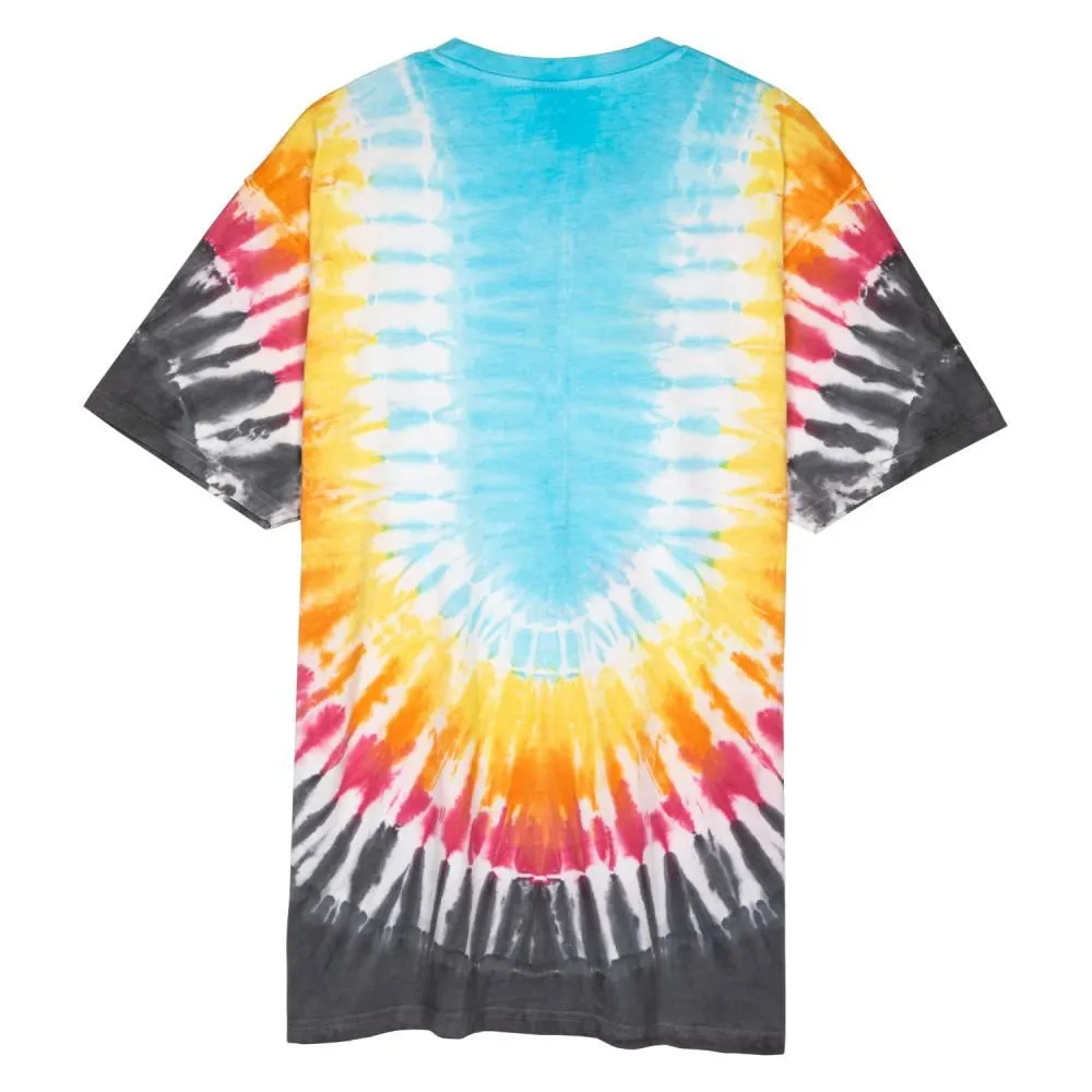 Santa Cruz T-Shirt Dressen Rose Crew Three Front - Black Rainbow