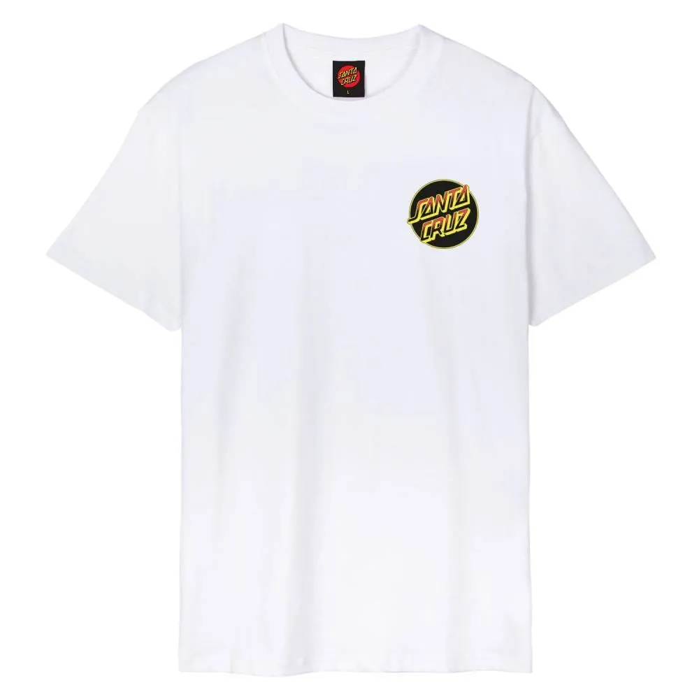 Santa Cruz T-Shirt Kendall Wolf Dot - White