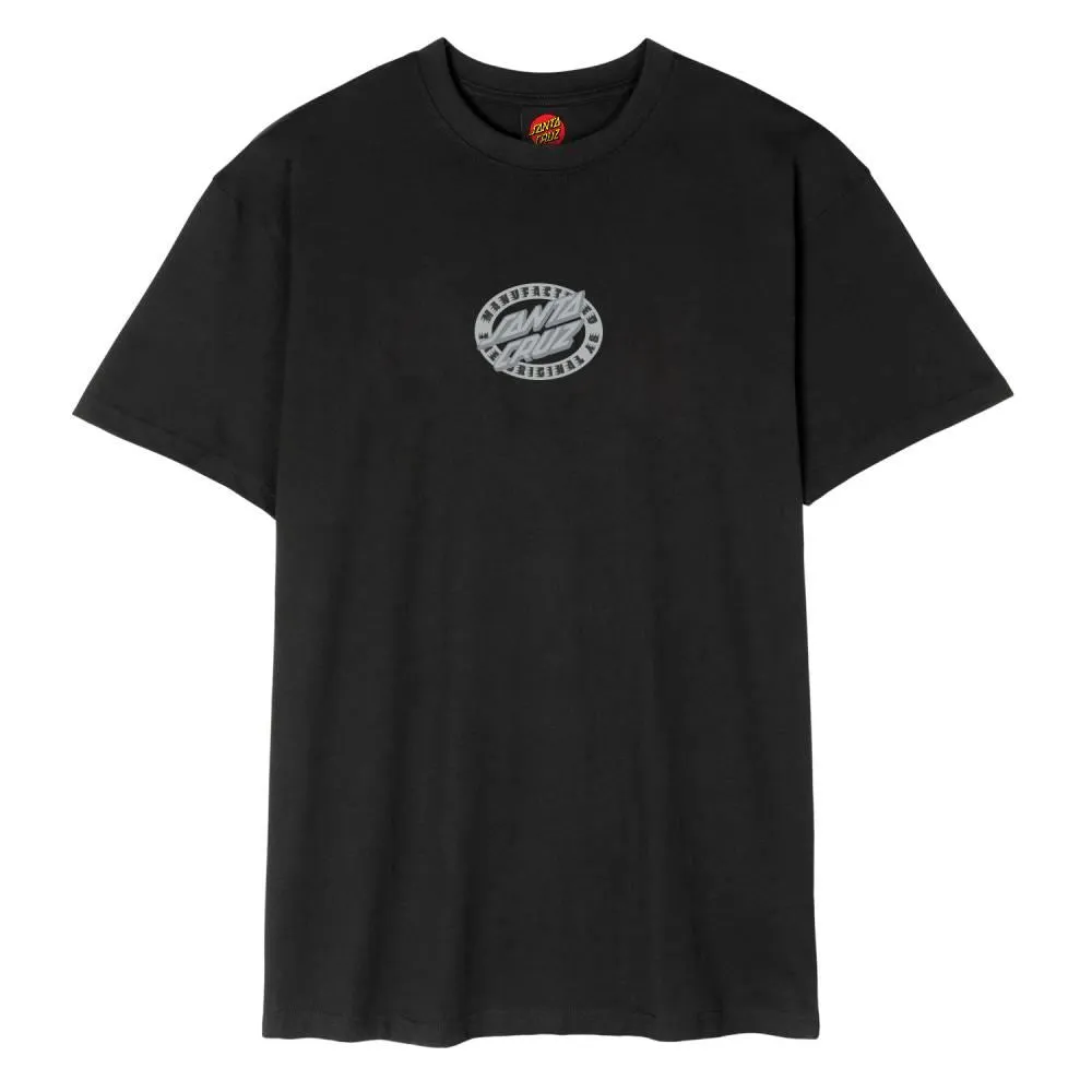 Santa Cruz T-Shirt MFG Oval Dot Front - Black