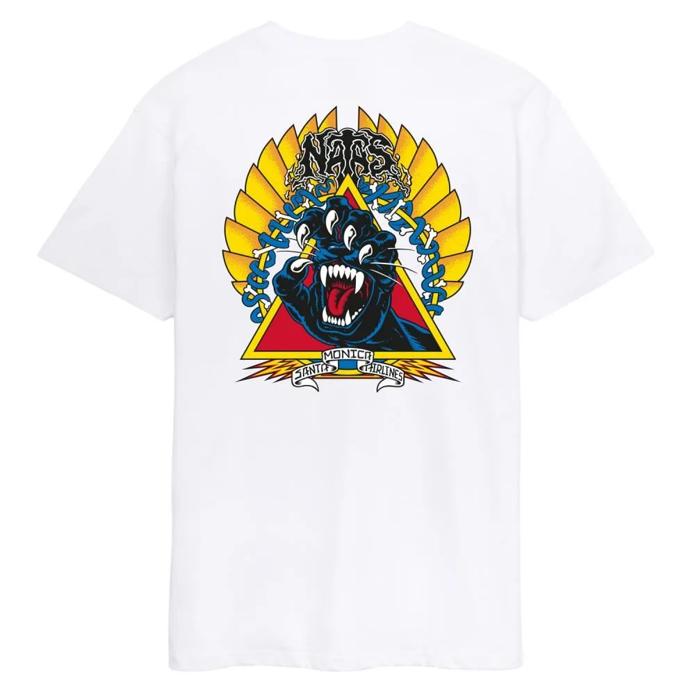 Santa Cruz T-Shirt Natas Screaming Panther - White