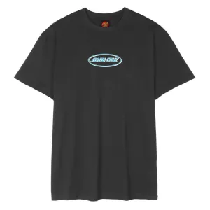 Santa Cruz T-Shirt Other Classic Strip Oval Tee - Washed Black
