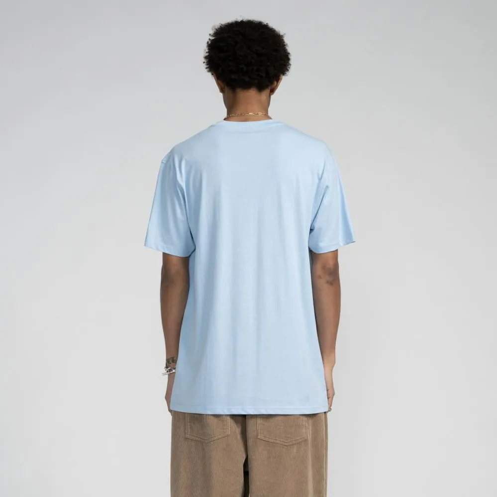 Santa Cruz T-Shirt Oval Check Flame Front - Crystal Blue