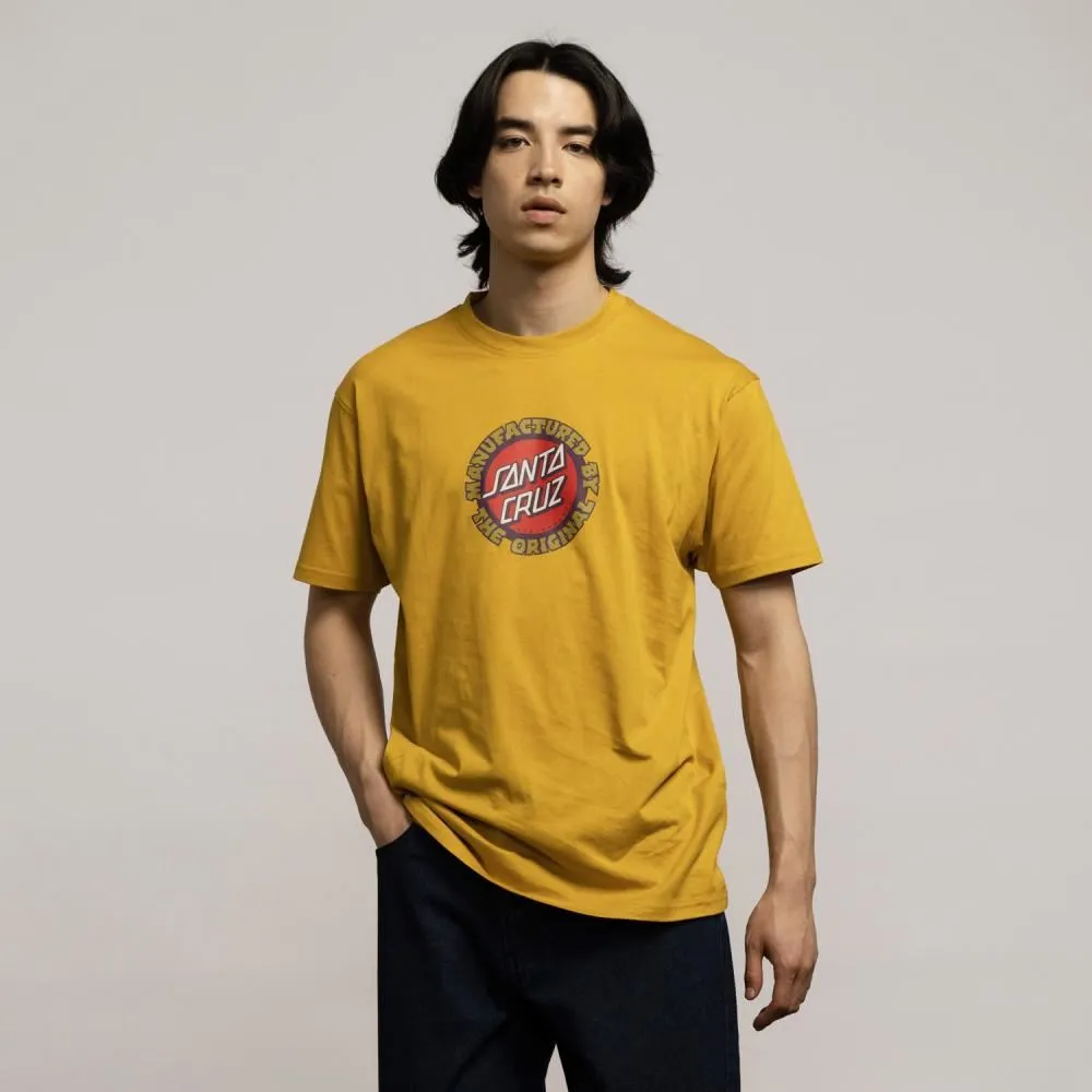 Santa Cruz T-Shirt Speed MFG Dot Front T-Shirt - Old Gold