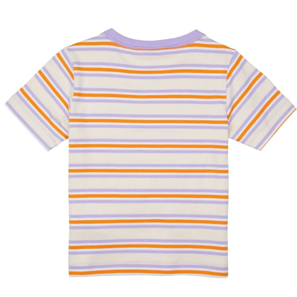 Santa Cruz Womens Custom Top Strip Logo Emb T-Shirt - Multi Stripe