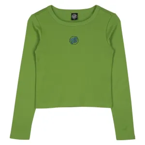 Santa Cruz Womens L/S T-Shirt Partial Dot Emb L/S T-Shirt - Apple