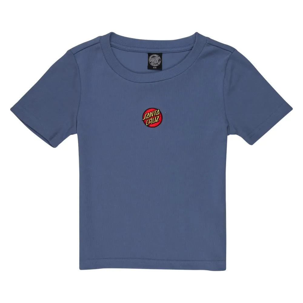 Santa Cruz Womens T-Shirt Classic Dot Emb T-Shirt - Blue