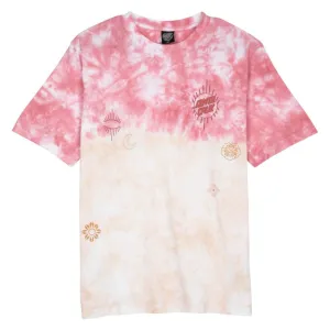 Santa Cruz Womens T-Shirt Scatter T-Shirt - Pink Dip Dye