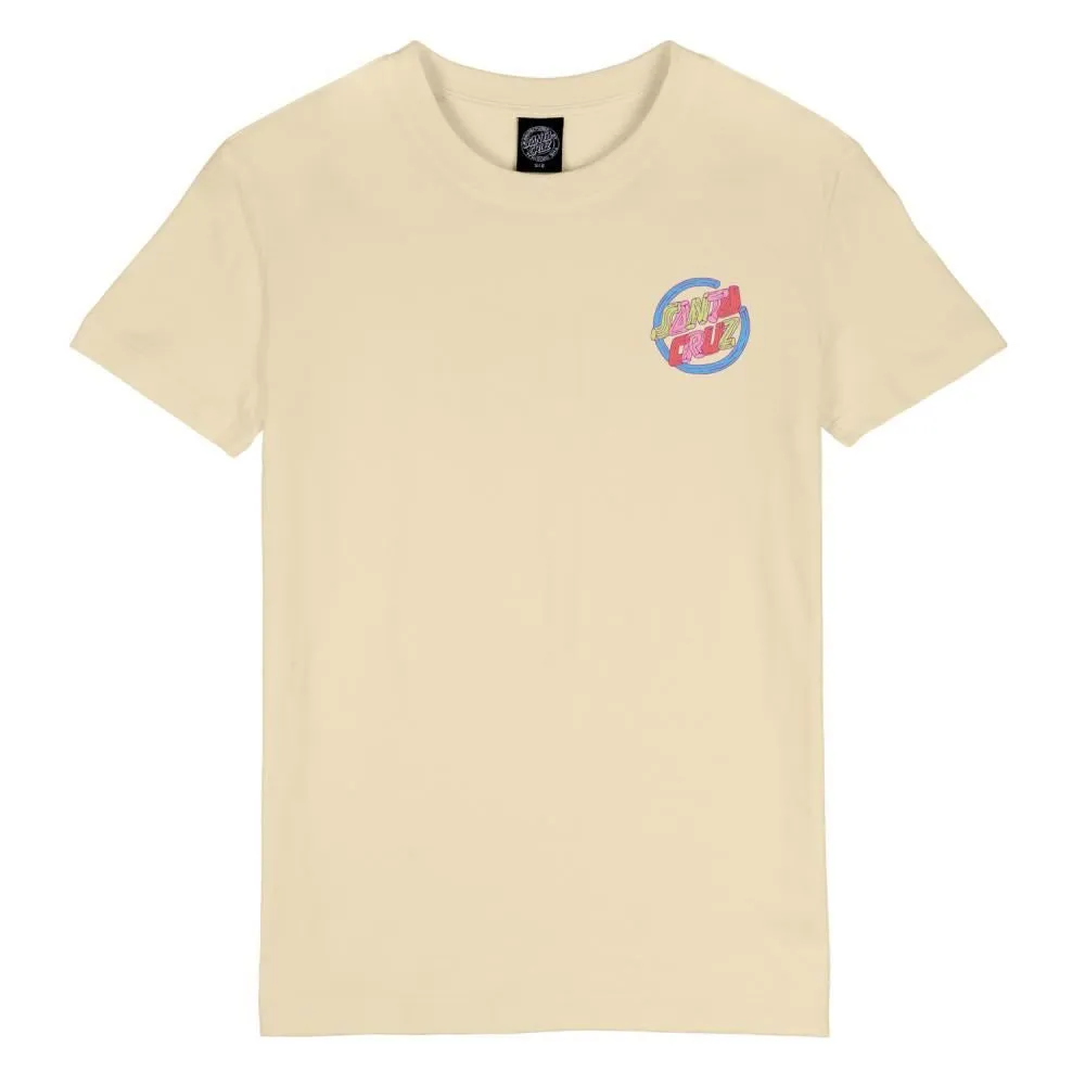 Santa Cruz Womens T-Shirt Tubular Dot T-Shirt - Chalk