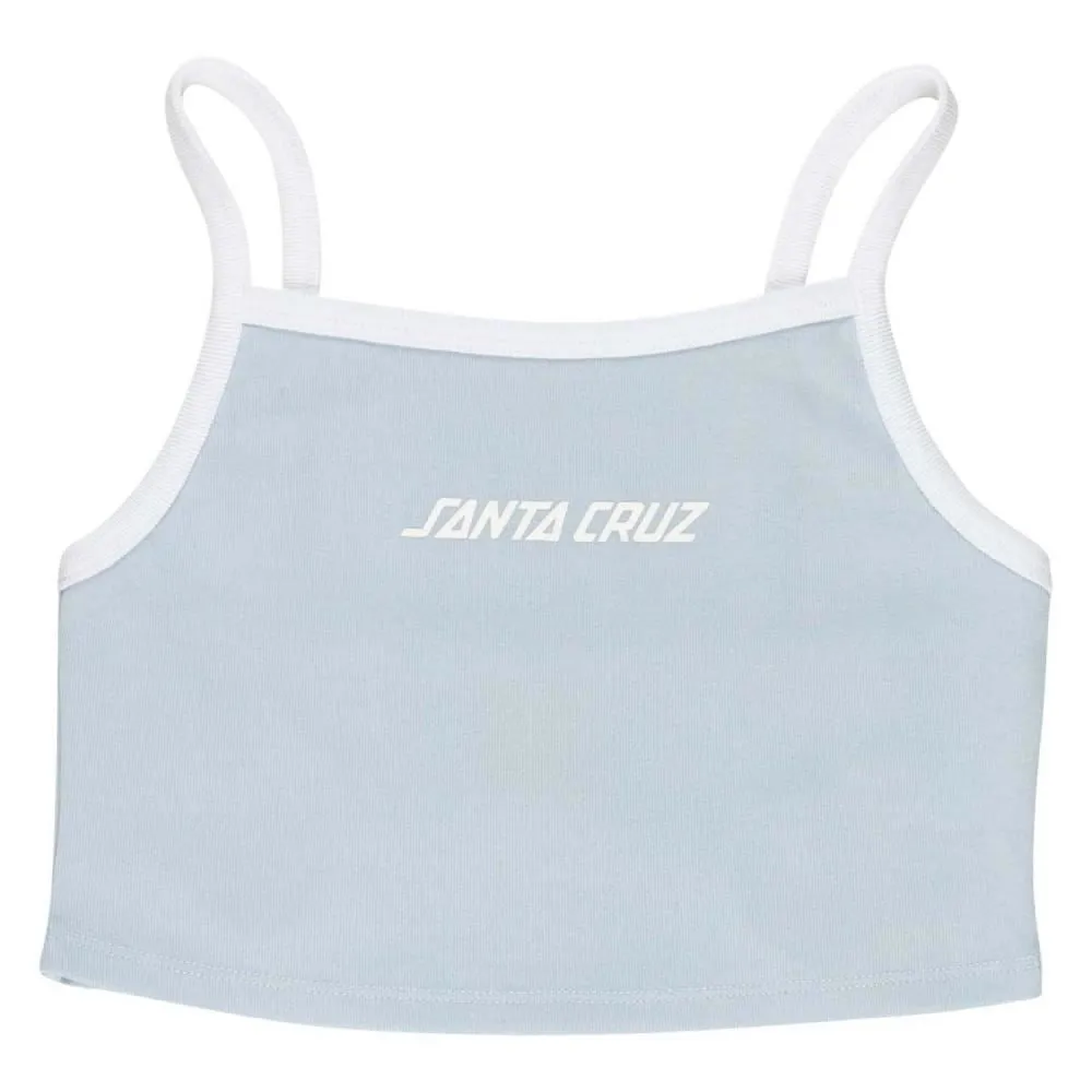 Santa Cruz Womens Vest Strip Contrast Vest - Fresh Blue / White