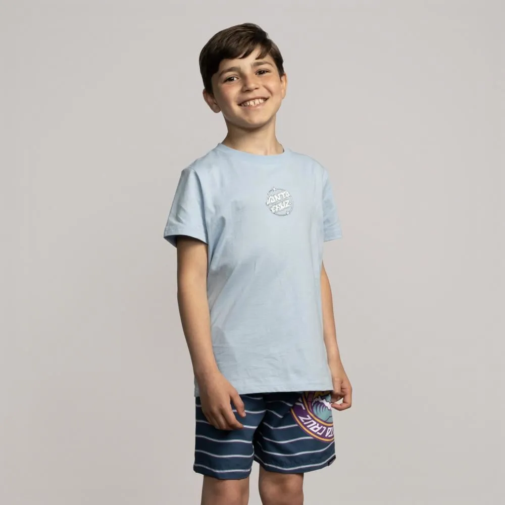 Santa Cruz Youth T-Shirt Youth Glint Dot T-Shirt - Sky Blue