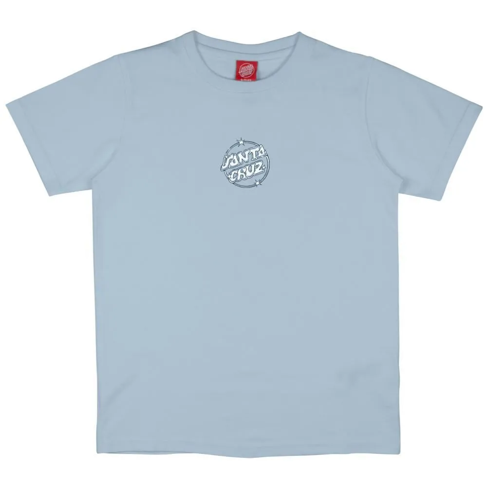 Santa Cruz Youth T-Shirt Youth Glint Dot T-Shirt - Sky Blue