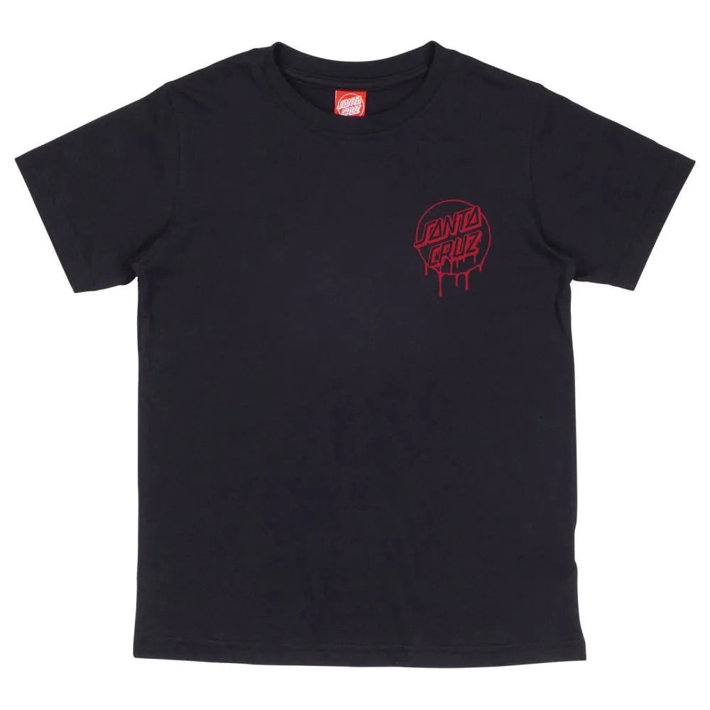 Santa Cruz Youth T-Shirt Youth Popsicle Hand T-Shirt - Black