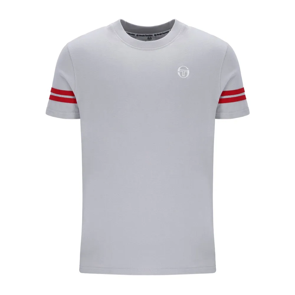 Sergio Tacchini Grello Crew Neck T-Shirt In High Rise/ Adrenaline Rush