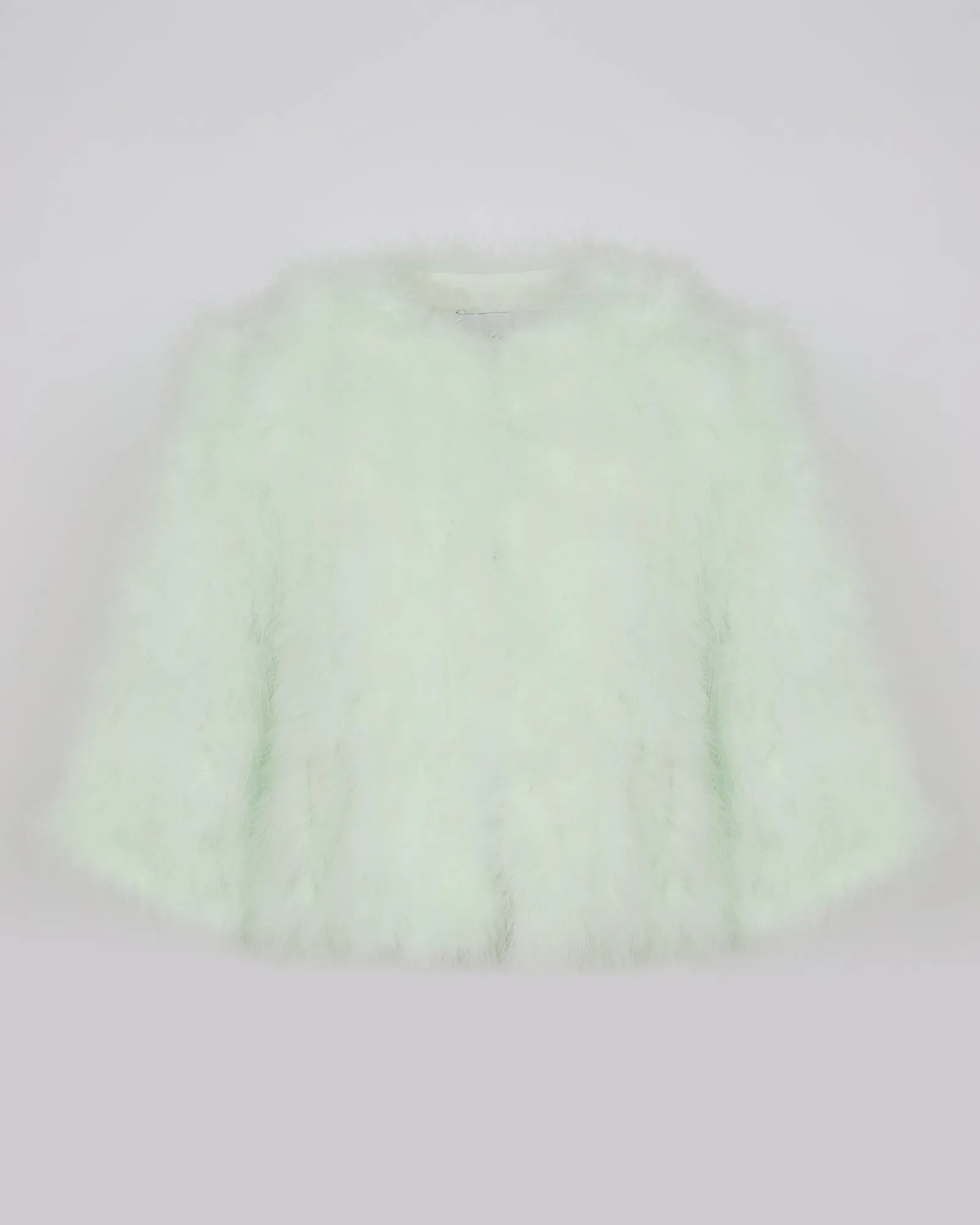 Short feather jacket