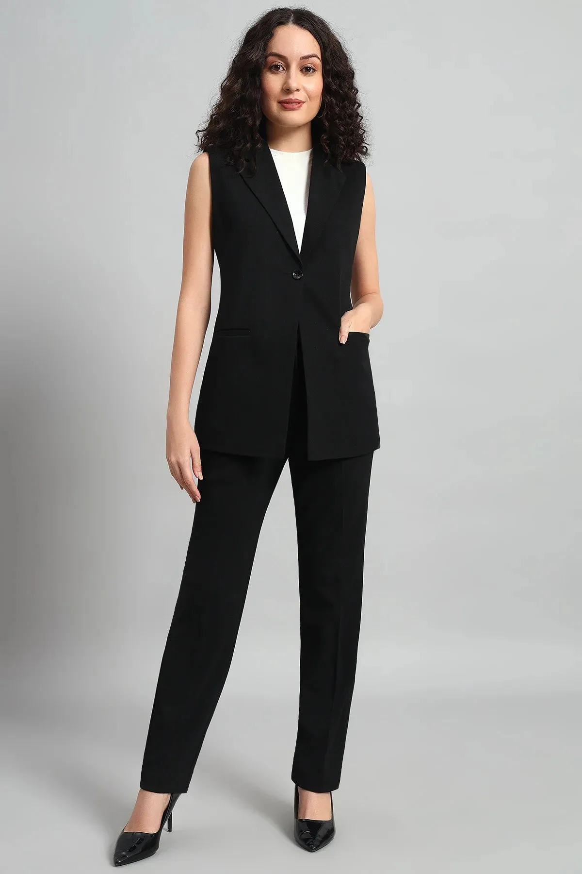 Signature Blazer Co-ord Set, Black