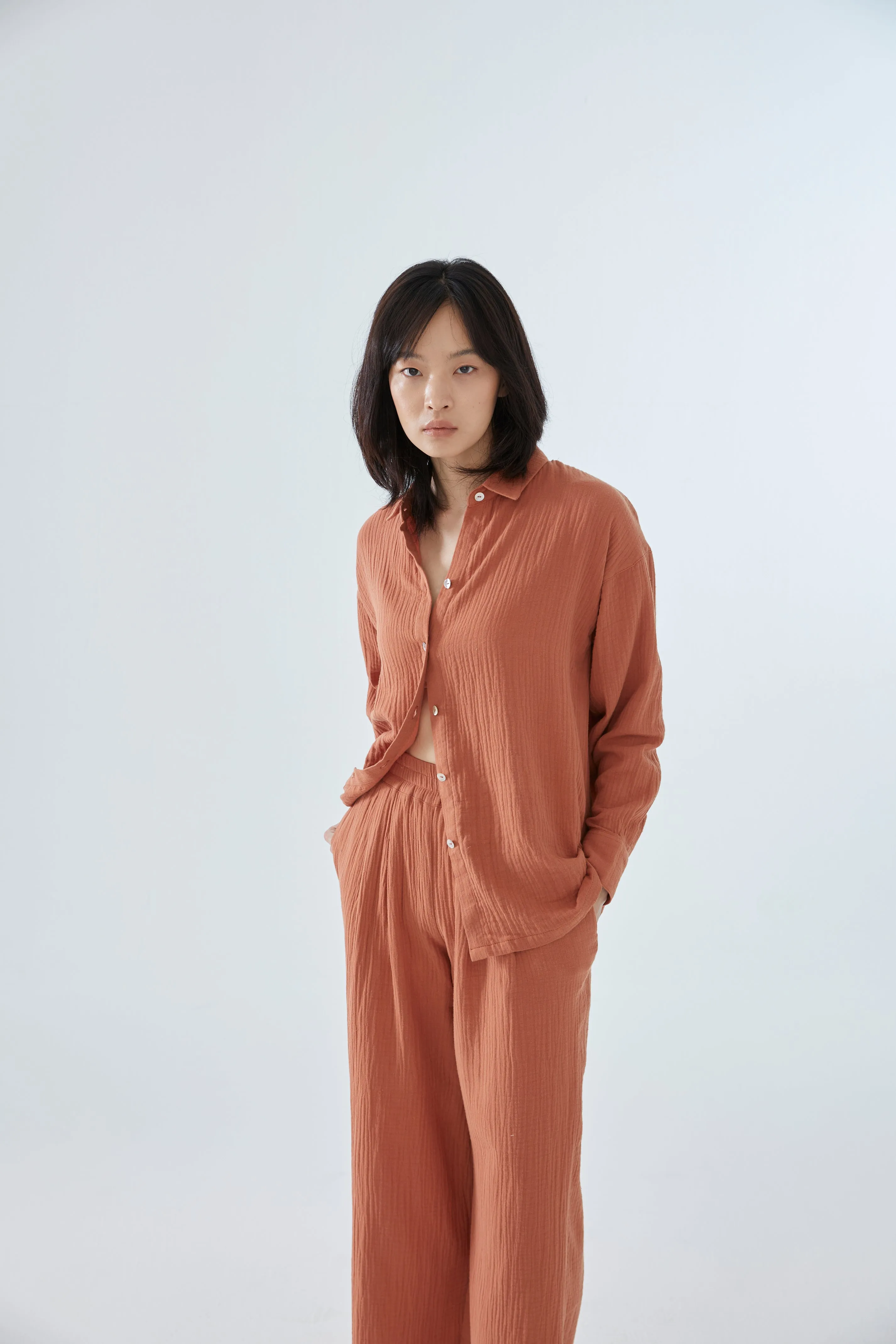 SIMPLE WIDE LEG PANTS