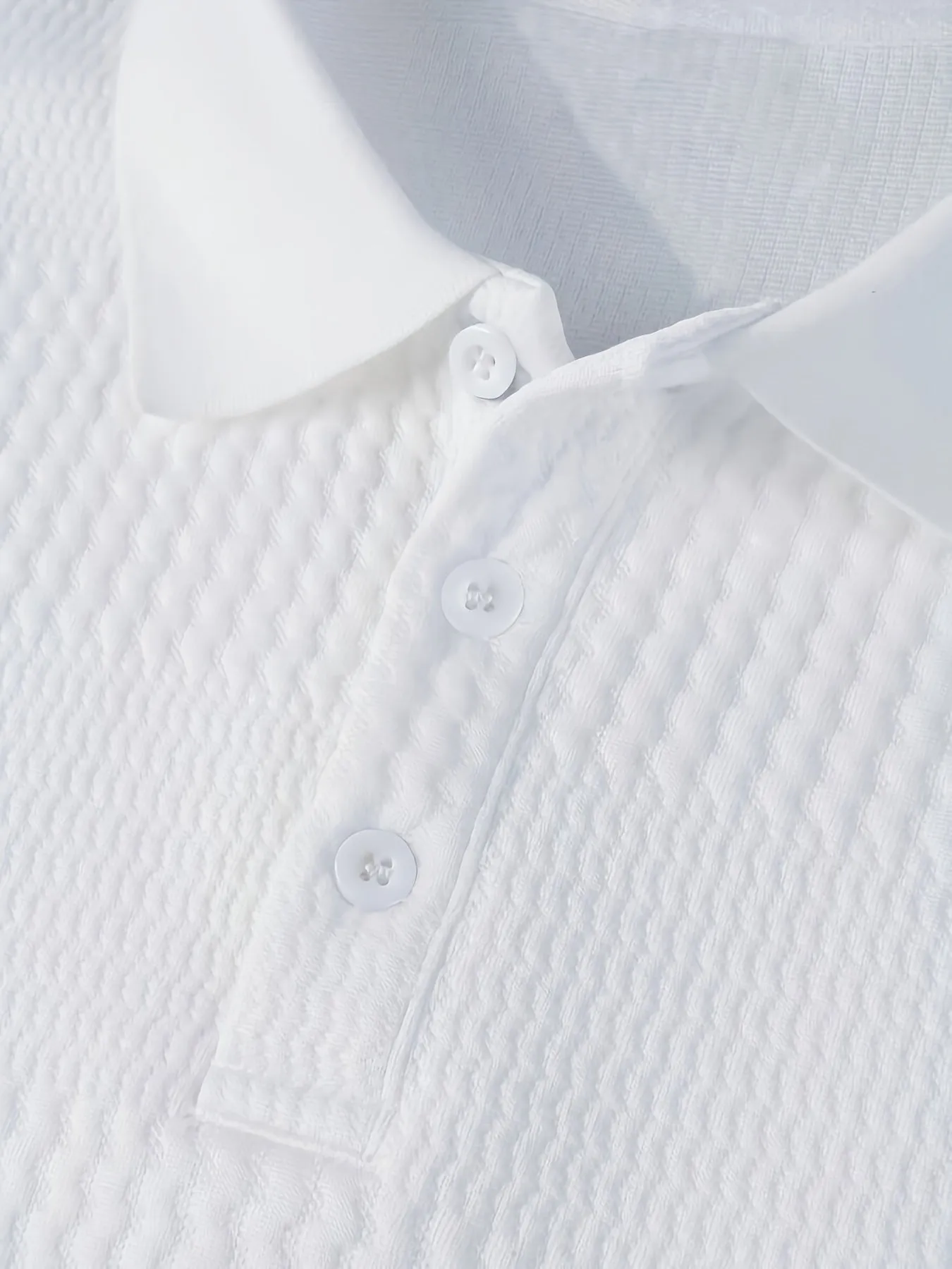 Sleek Long Sleeve Knit Polo Shirt for Men