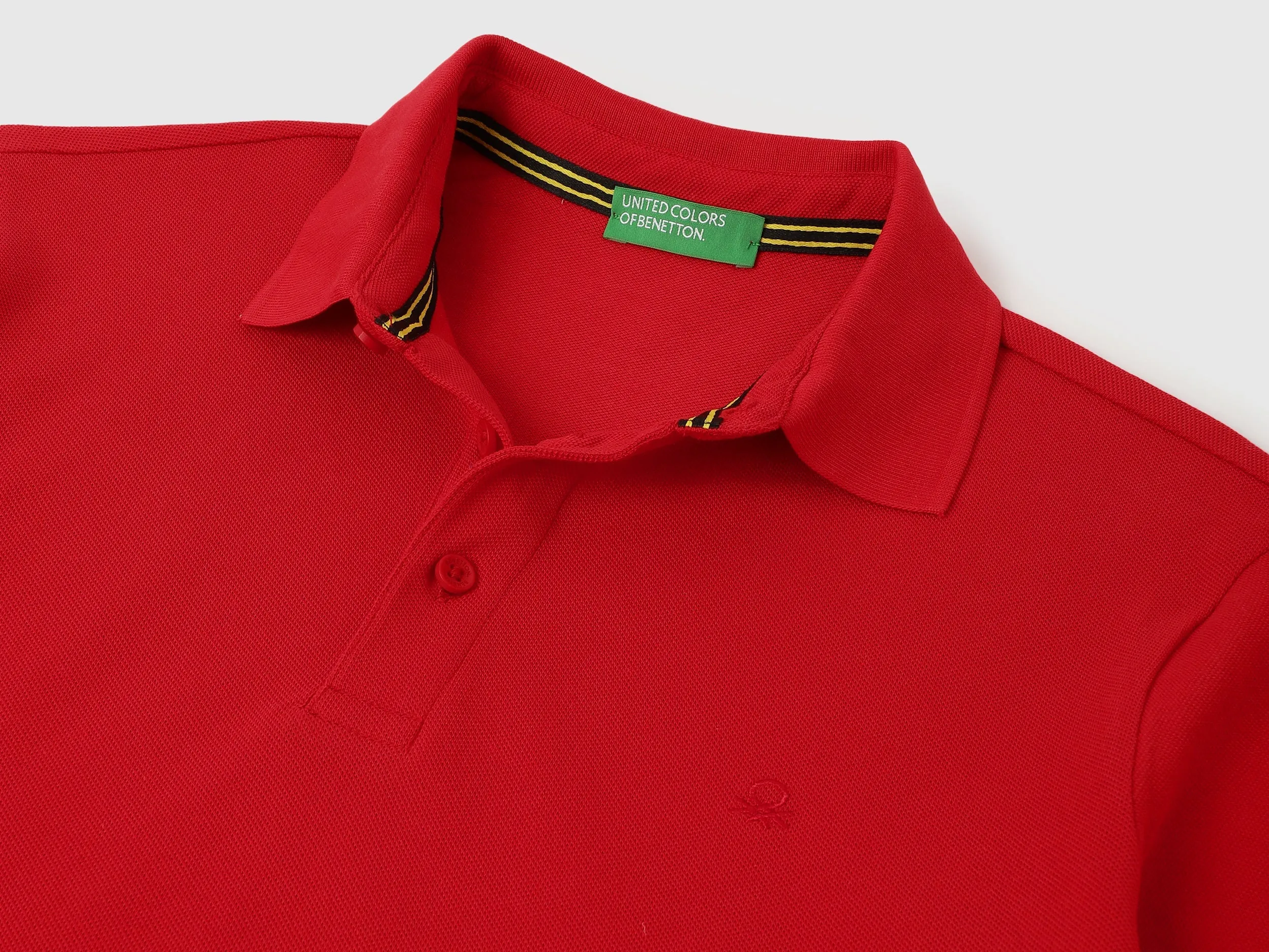 Slim Fit Polo Neck Solid T-Shirt