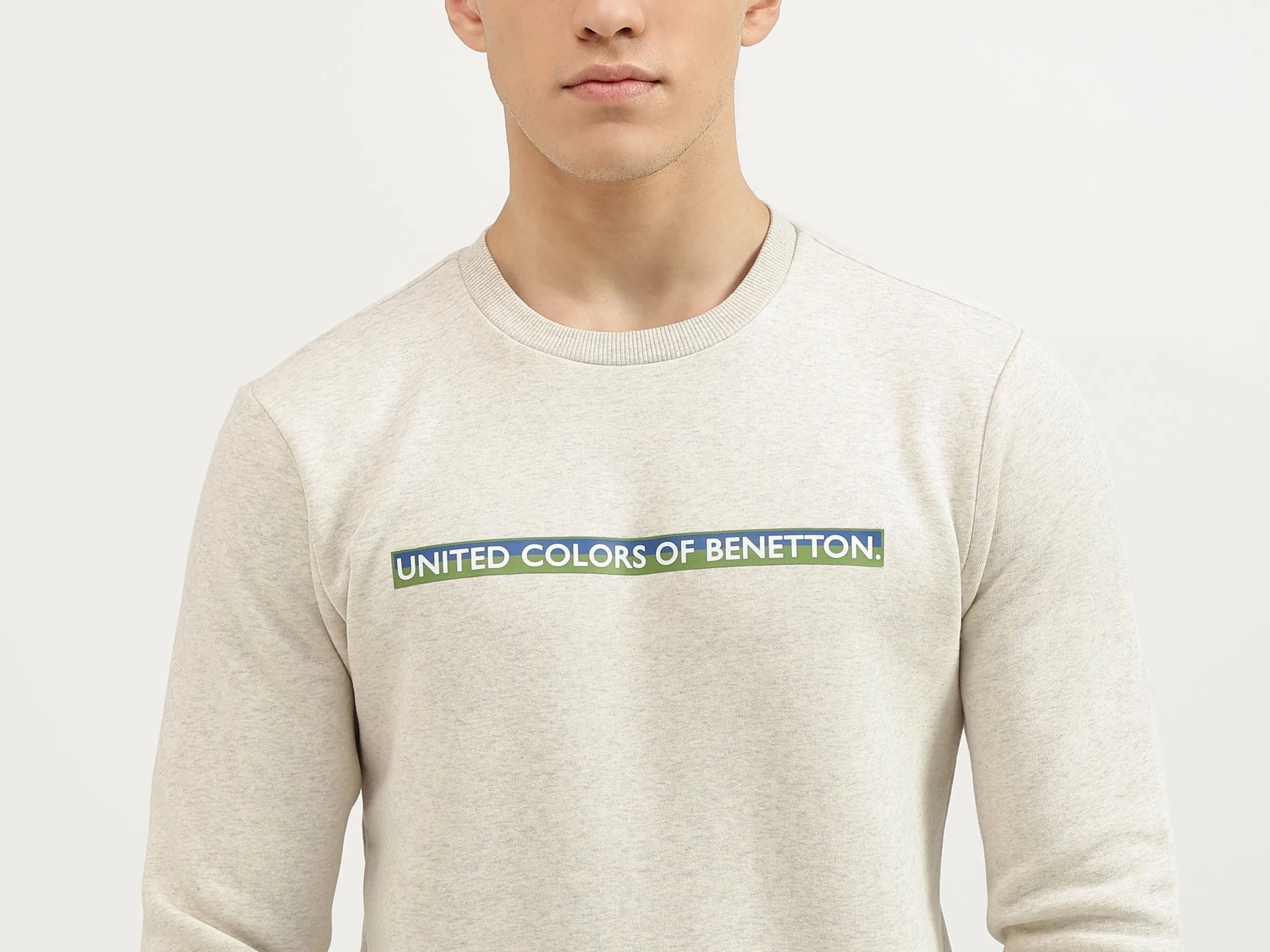 Slim Fit Round Neck Printed Sweatshirts