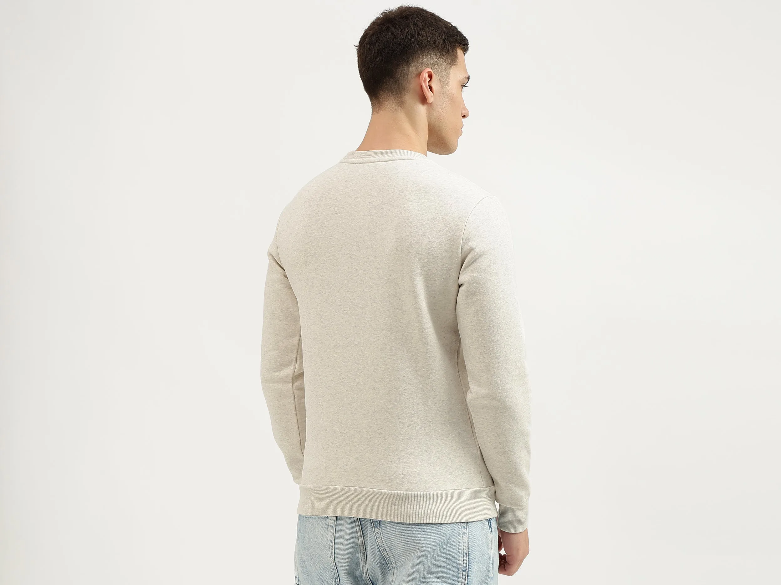 Slim Fit Round Neck Printed Sweatshirts