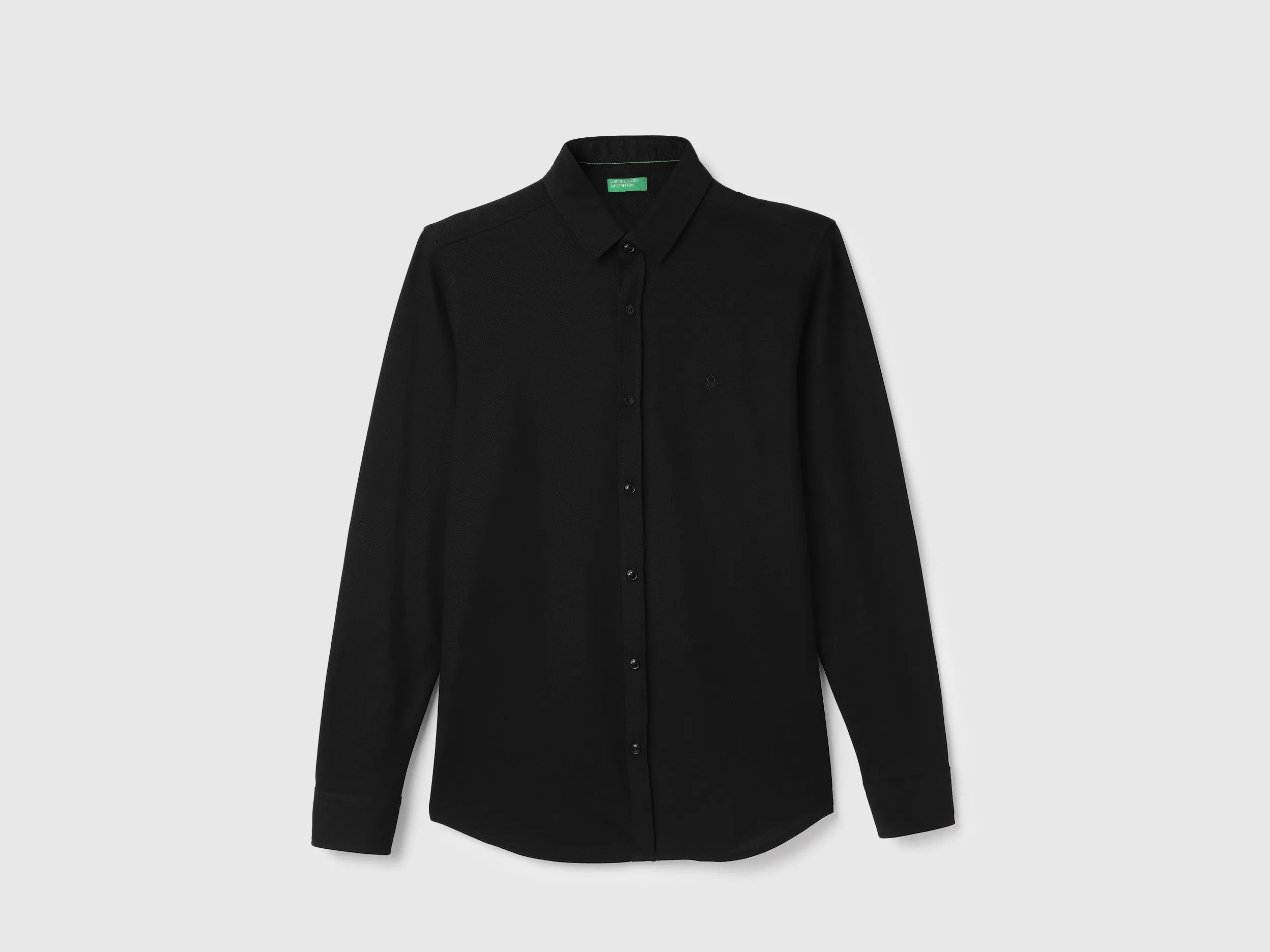 Slim Fit Spread Collar Solid Shirts